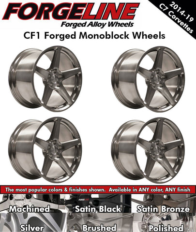 2014-19 Corvette Forgeline CF1 1-Piece Forged Monoblock Wheels (Ships in approx. 2-3 weeks)