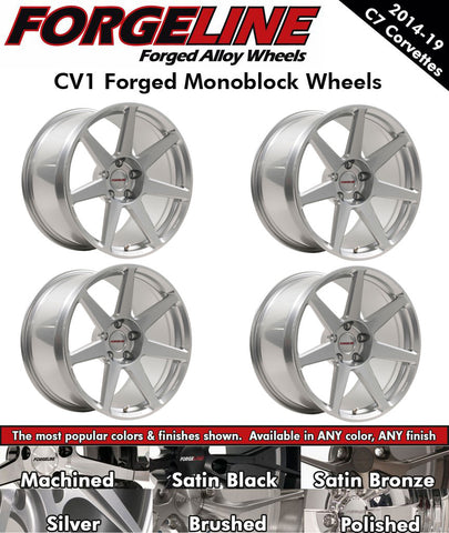 2014-19 Corvette Forgeline CV1 1-Piece Forged Monoblock Wheels (Ships in approx. 2-3 weeks)
