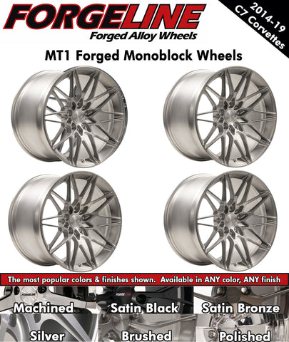 2014-19 Corvette Forgeline MT1 1-Piece Forged Monoblock Wheels (Ships in approx. 2-3 weeks)