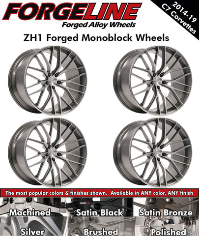 2014-19 Corvette Forgeline ZH1 1-Piece Forged Monoblock Wheels (Ships in approx. 2-3 weeks)
