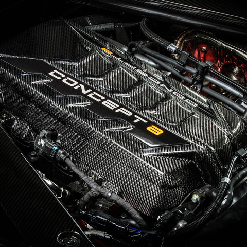 2020-24 C8 Corvette Concept8 Bespoke Carbon Fiber Engine Cover (Ships in approx. 3-4 weeks)