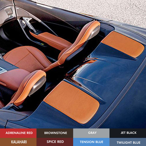 2014-19 Corvette Concept7 Convertible Leather Tonneau Cover Inserts (8 Colors) (Ships in approx. 3-4 weeks)